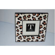 Picture Frame 4x4 Leopard Print  TWO&apos;S COMPANY gifts home decor with glass   253815135236